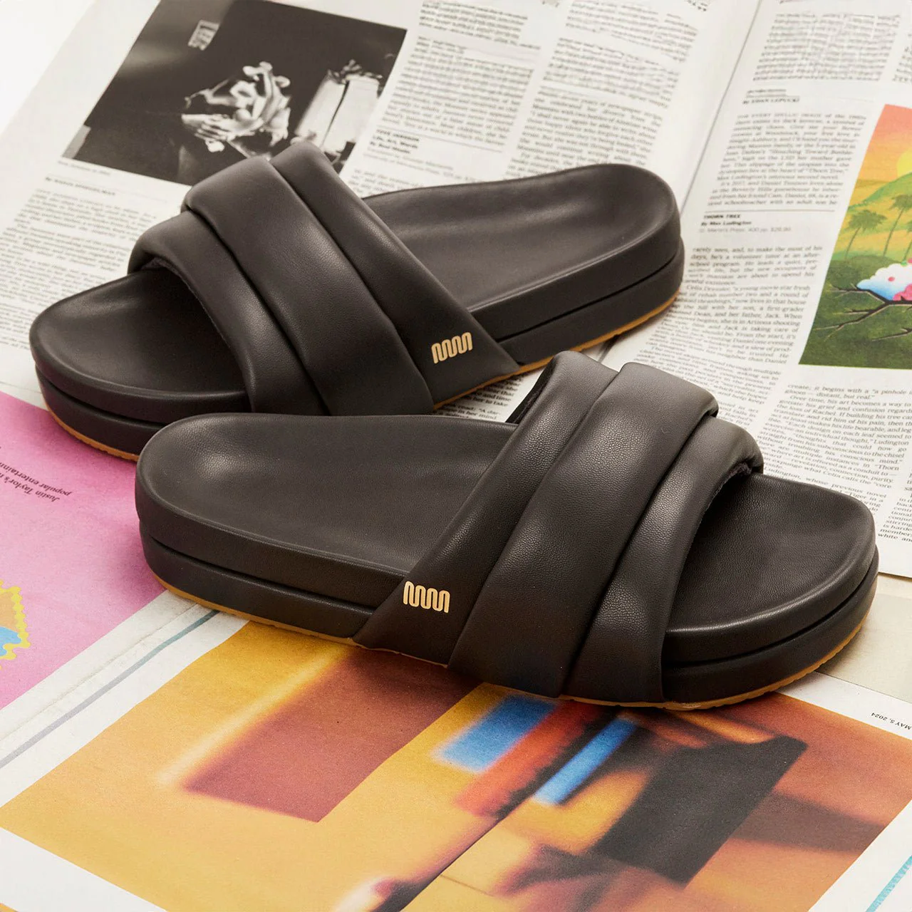 The Softie Slide - Faded Black - Image 3