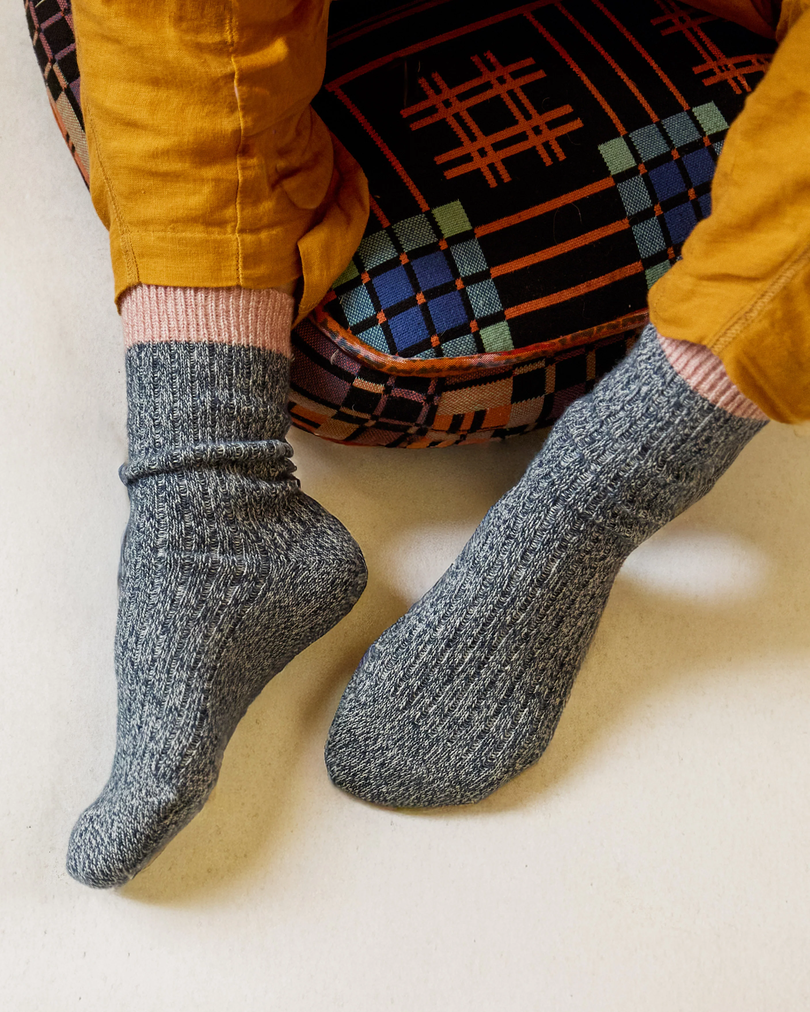 Everyday Sock - Navy & Salmon - Image 6