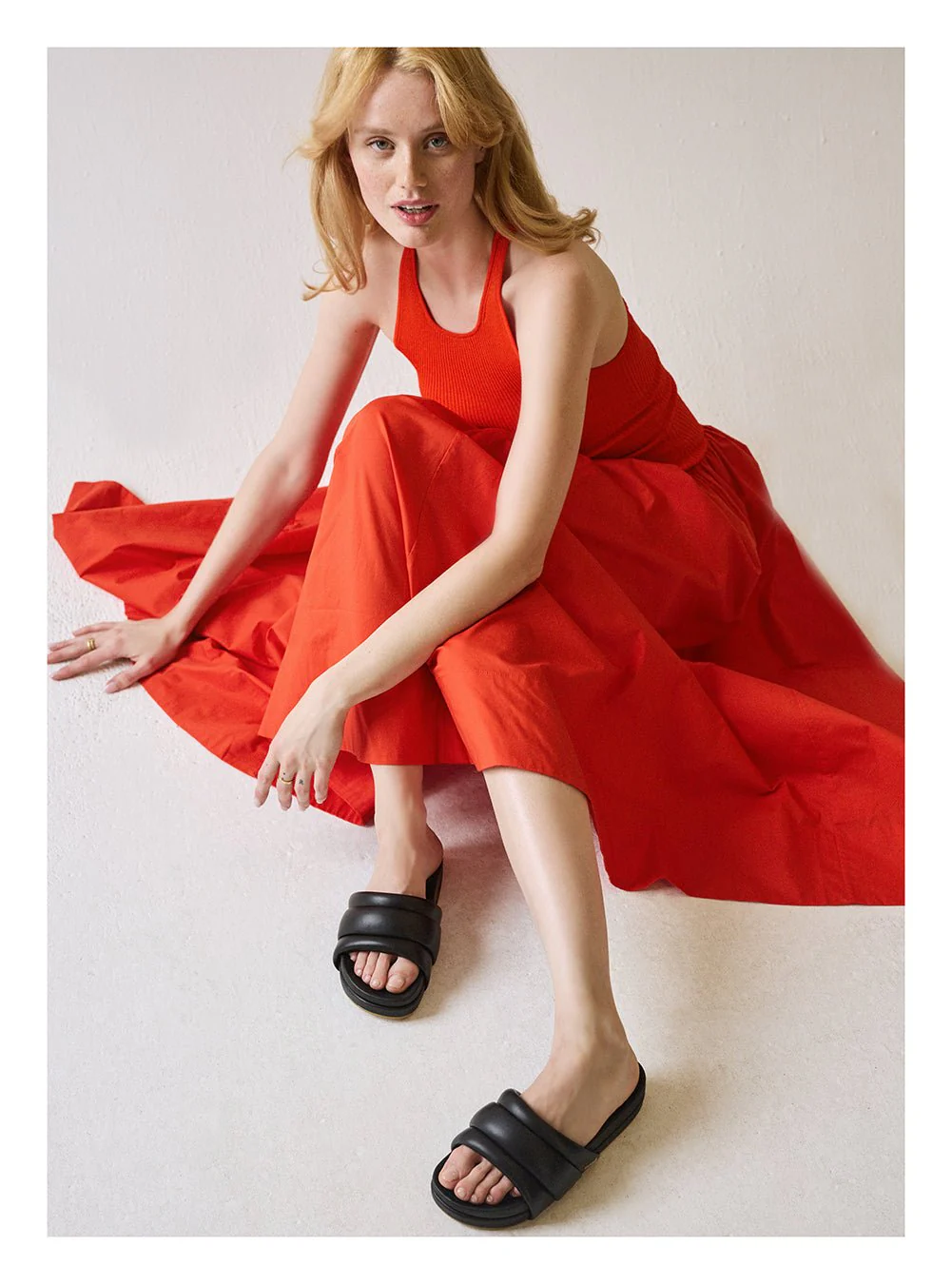 The Softie Slide - Midnight Black Napa Leather - Image 11