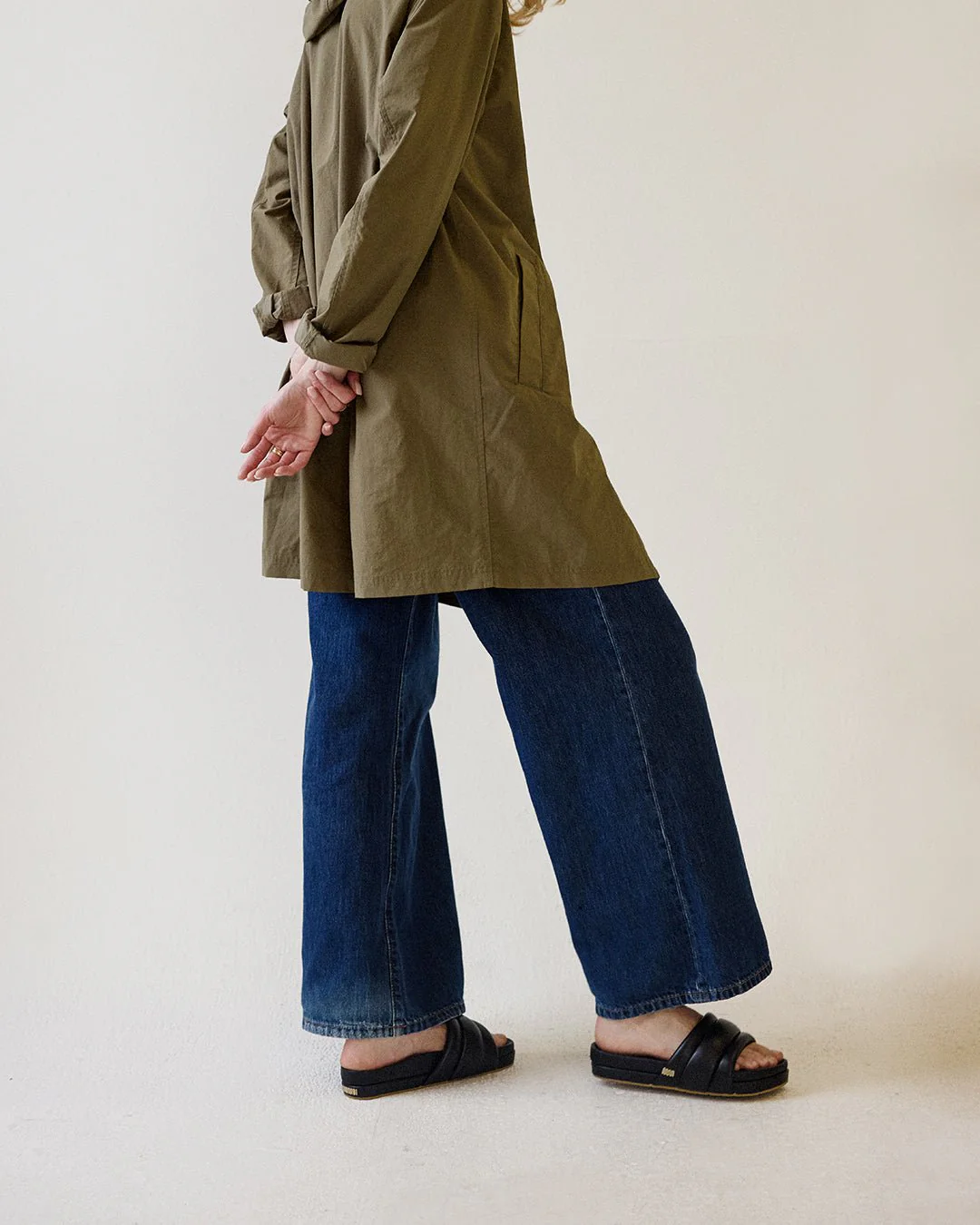 The Softie Slide - Midnight Black Napa Leather - Image 8