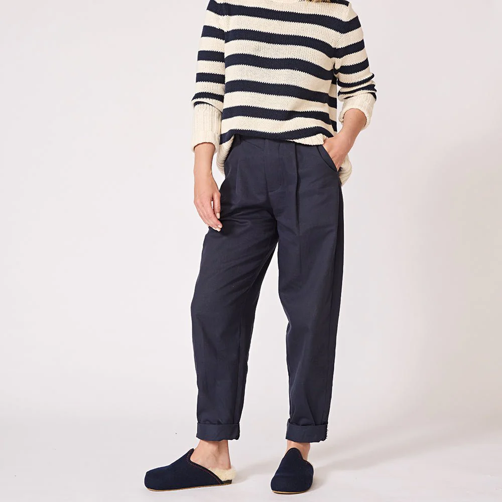 The Woolie Burro - Navy with Shearling - Image 7