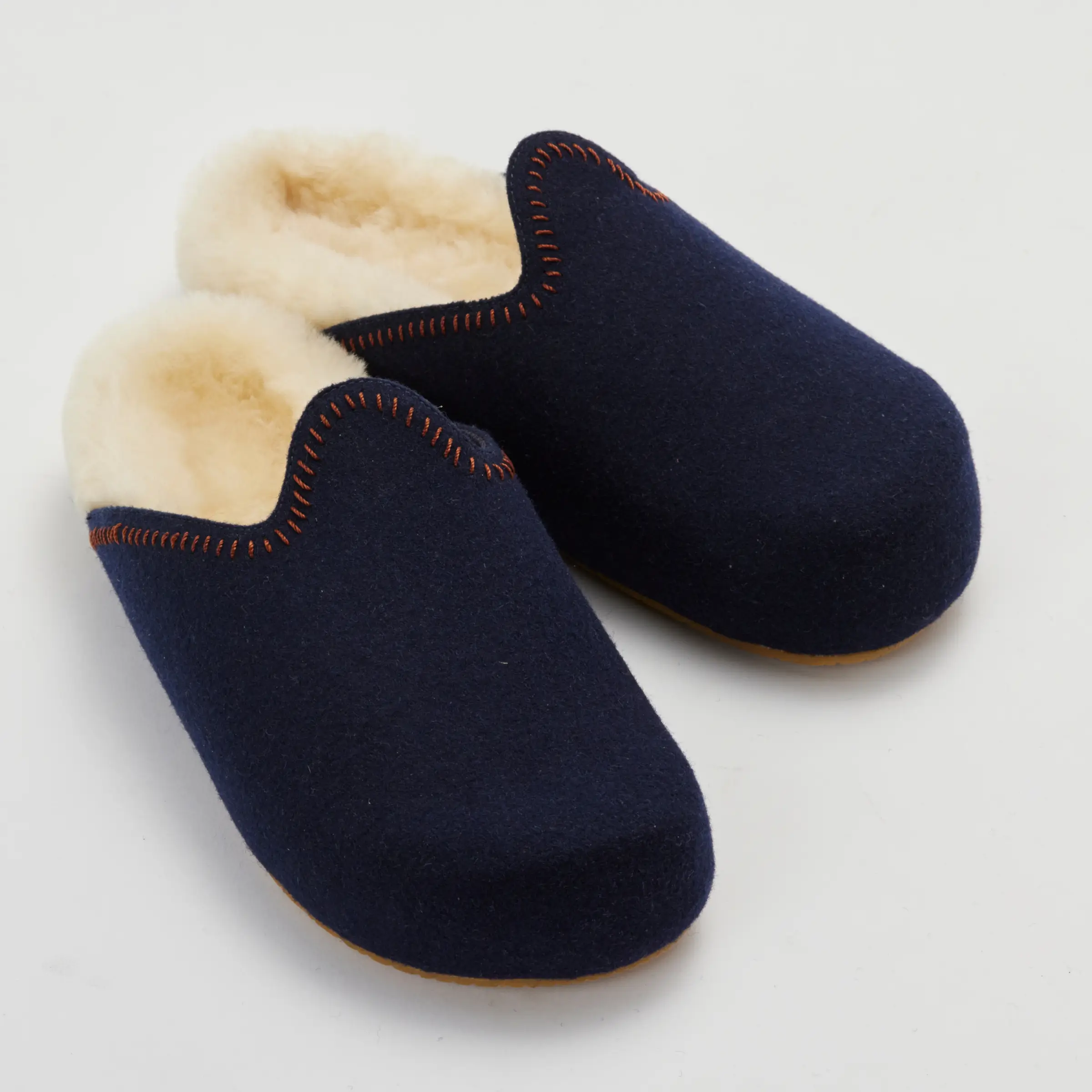 The Woolie Burro - Navy with Shearling - Image 5
