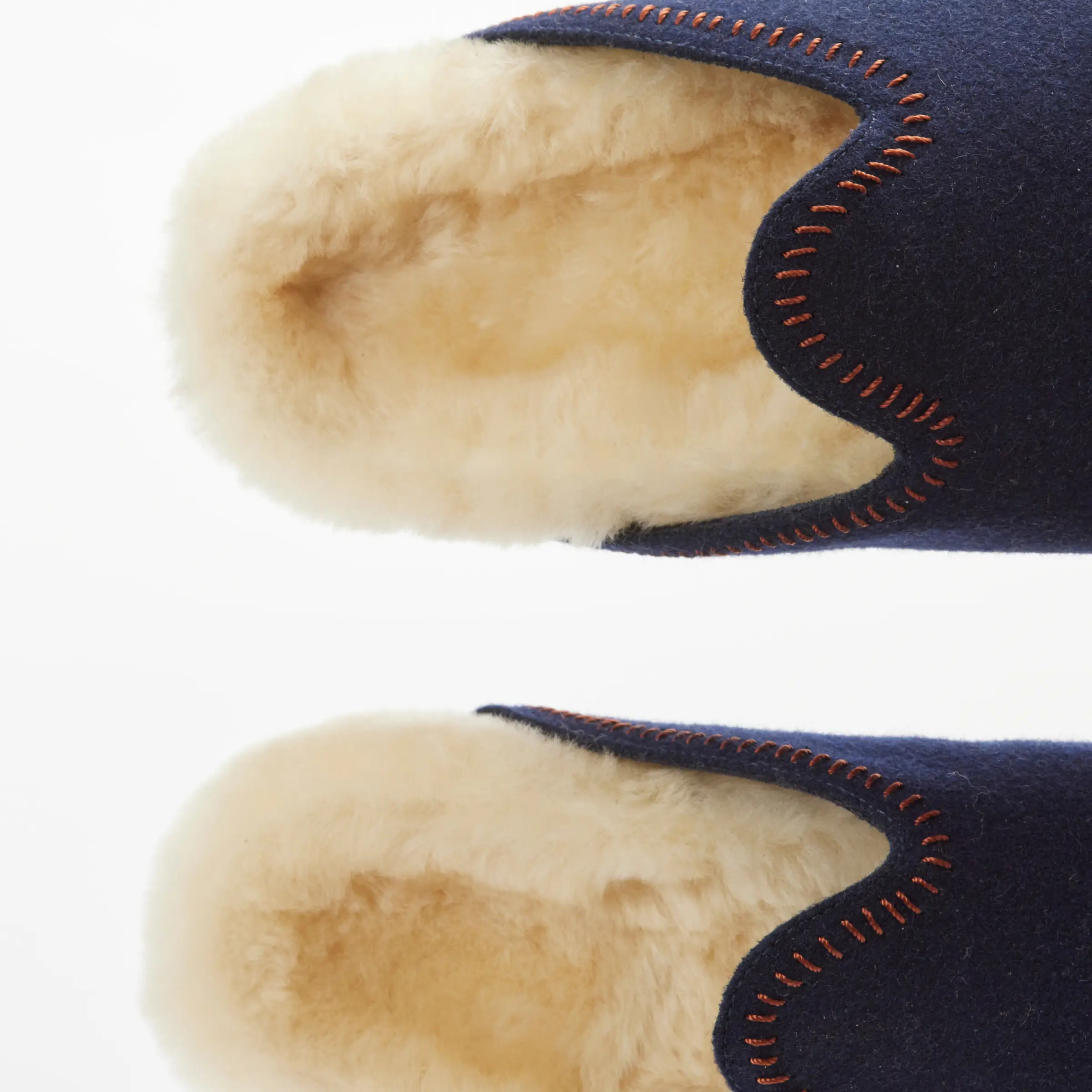 The Woolie Burro - Navy with Shearling - Image 8