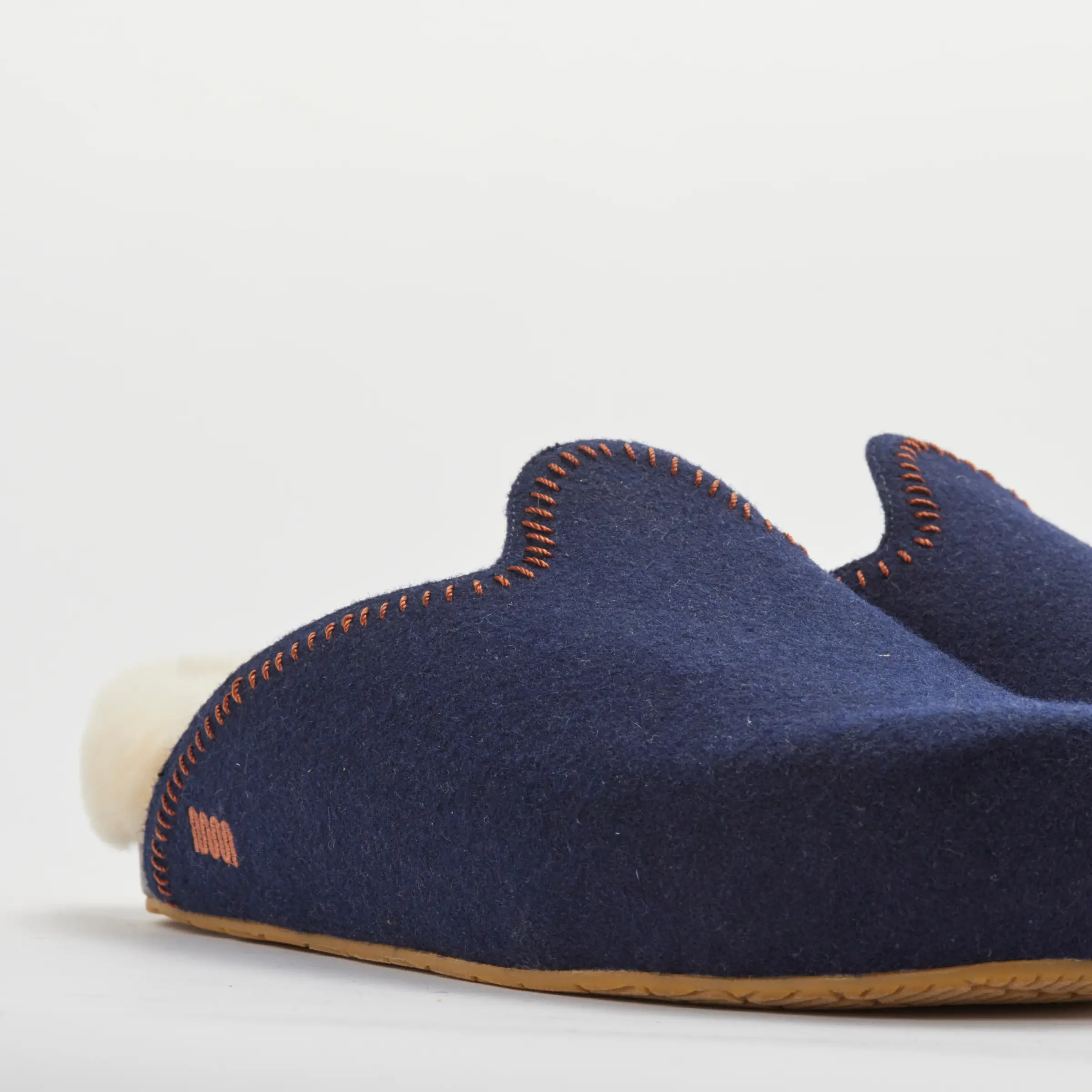 The Woolie Burro - Navy with Shearling - Image 9
